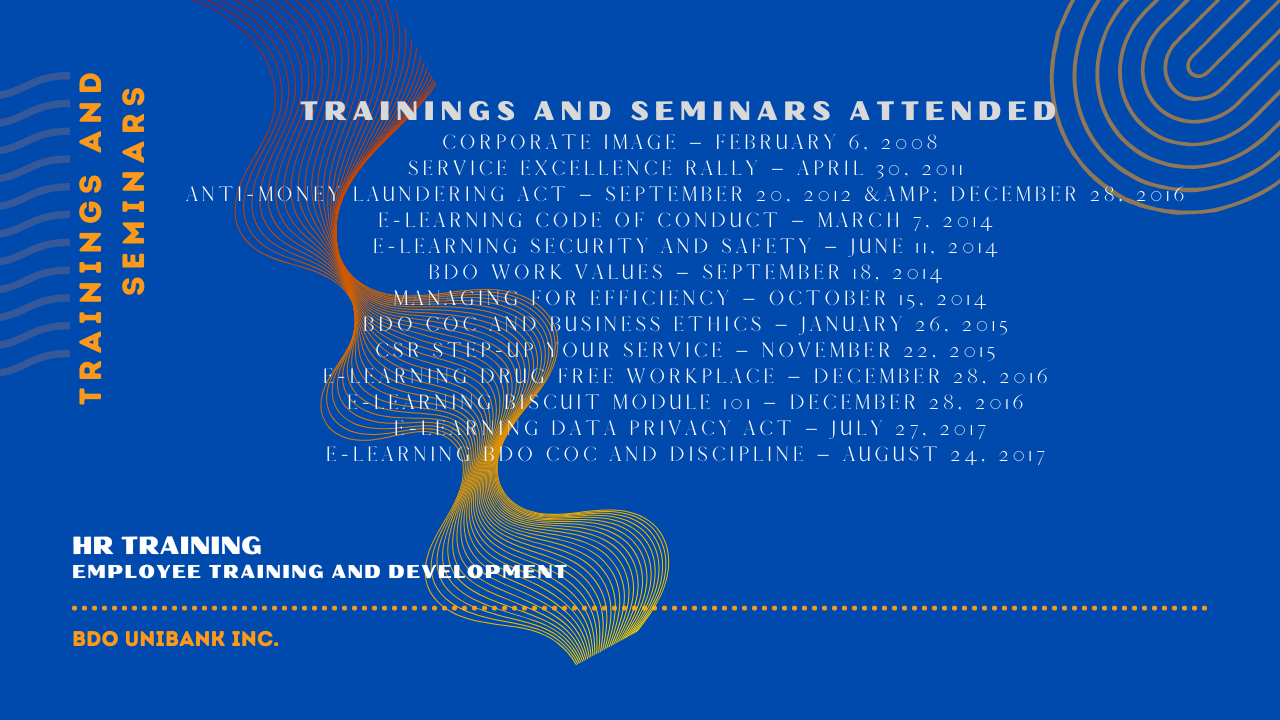 BDO Training and Development