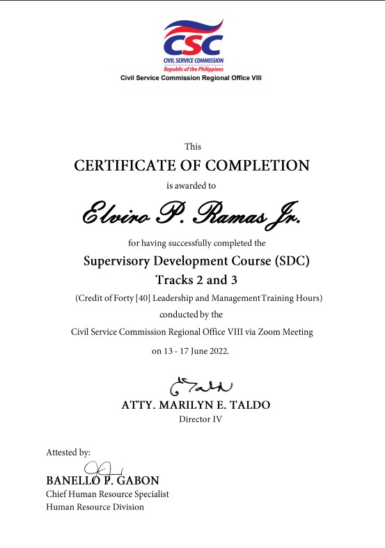 Supervisory Development Course