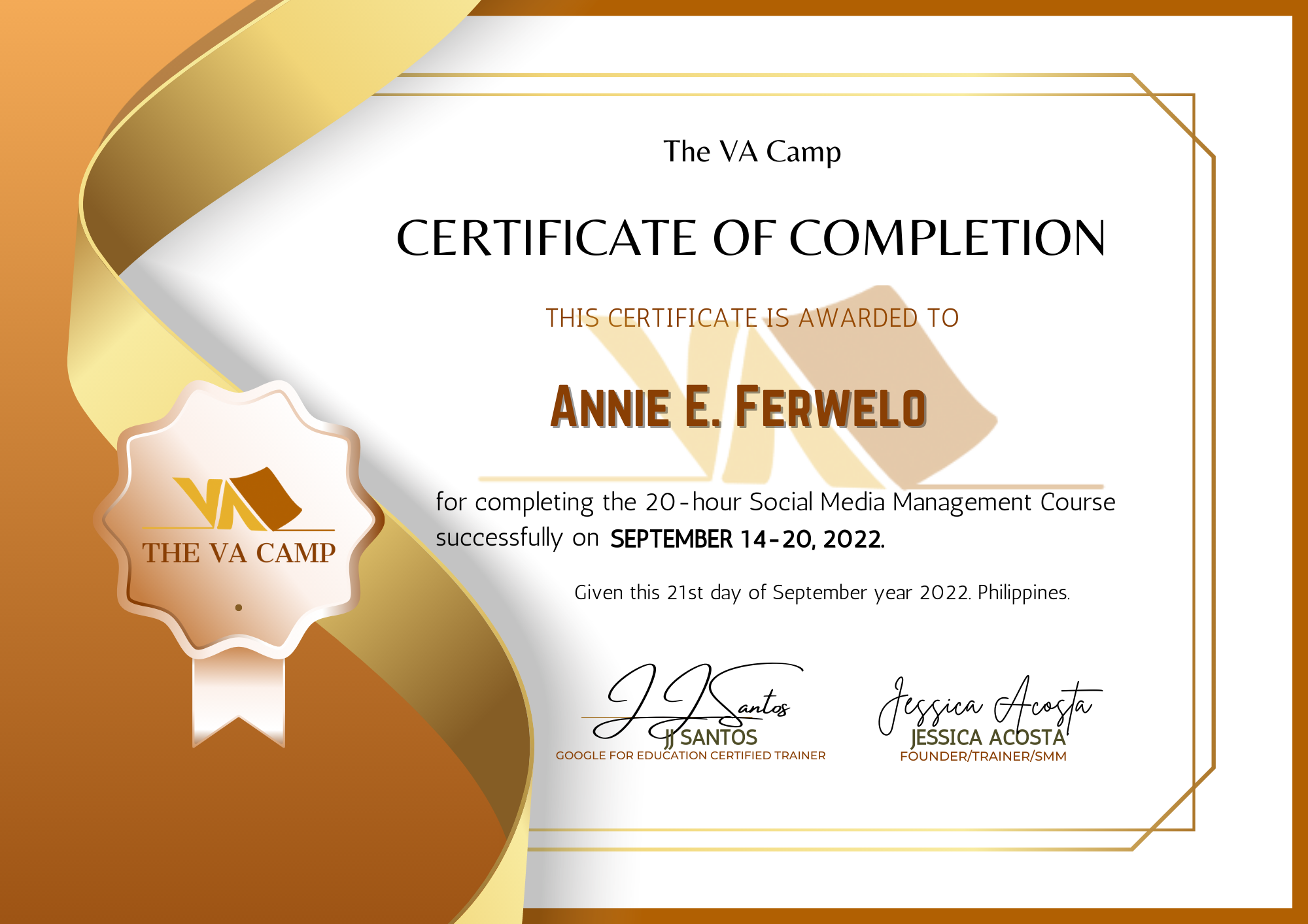 Social Media Management Certificate