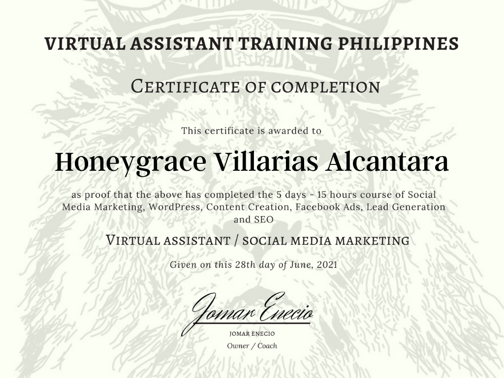 Certificate