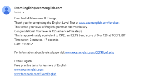 English Proficiency Test