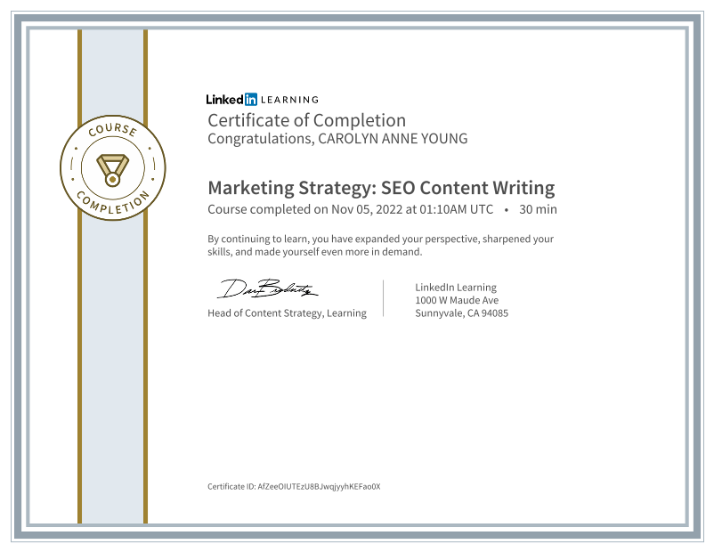 Linked-In : SEO Content Writing