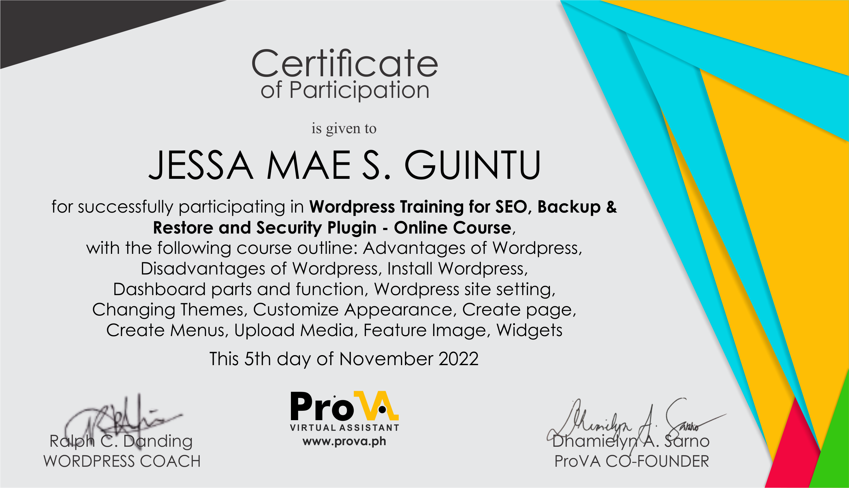 WordPress Certification