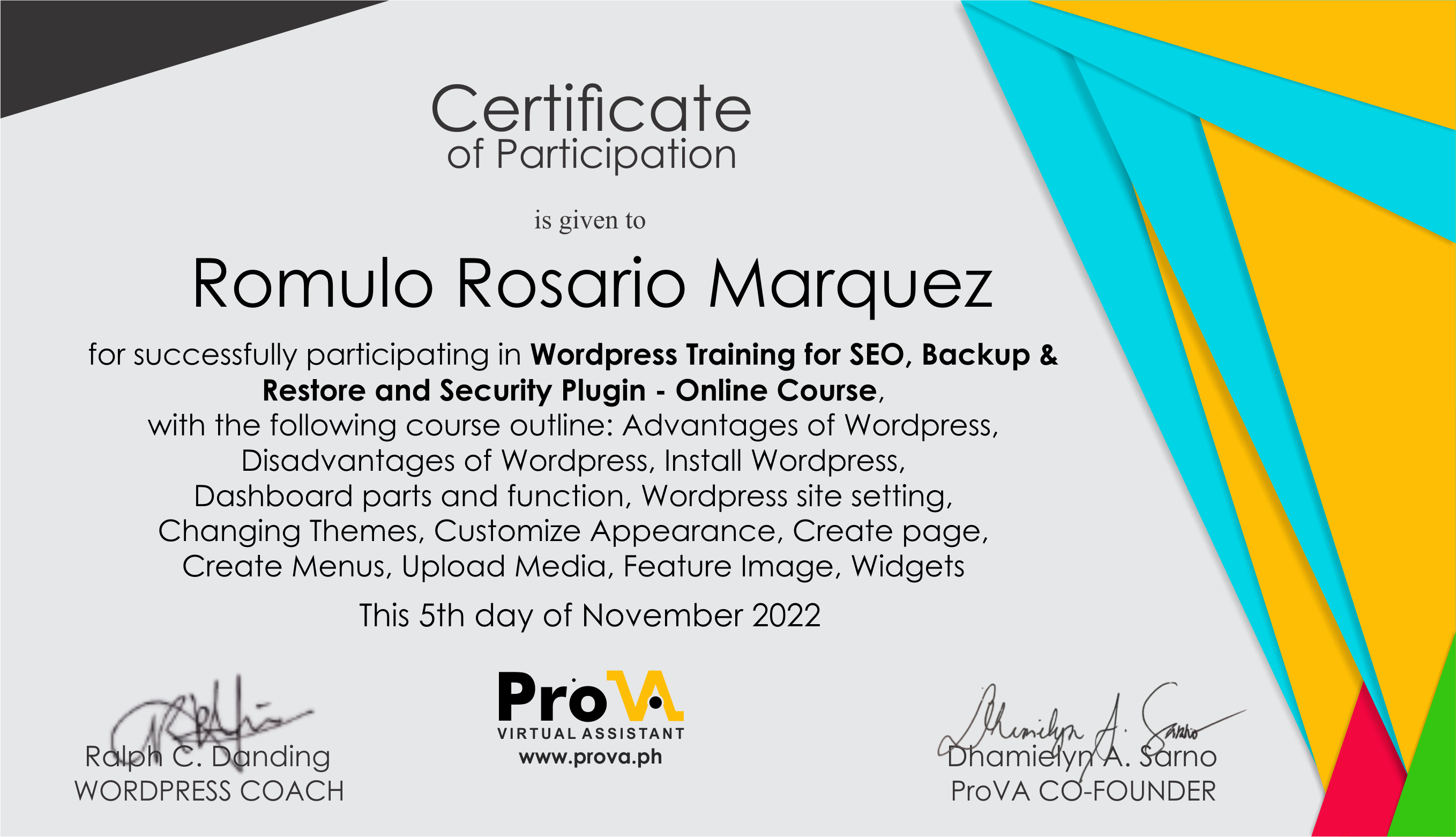 Web Development Certificate