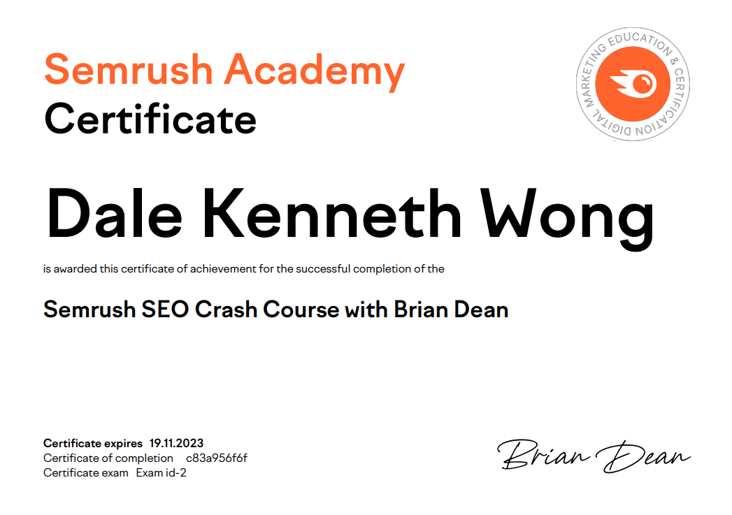 SEO Crash Course - SEMRUSH