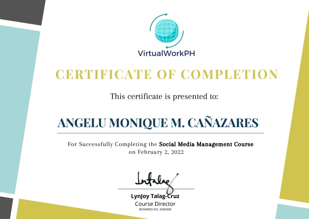 Social Media Manager Certificate