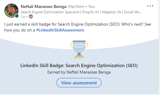 LinkedIn SEO Assessment