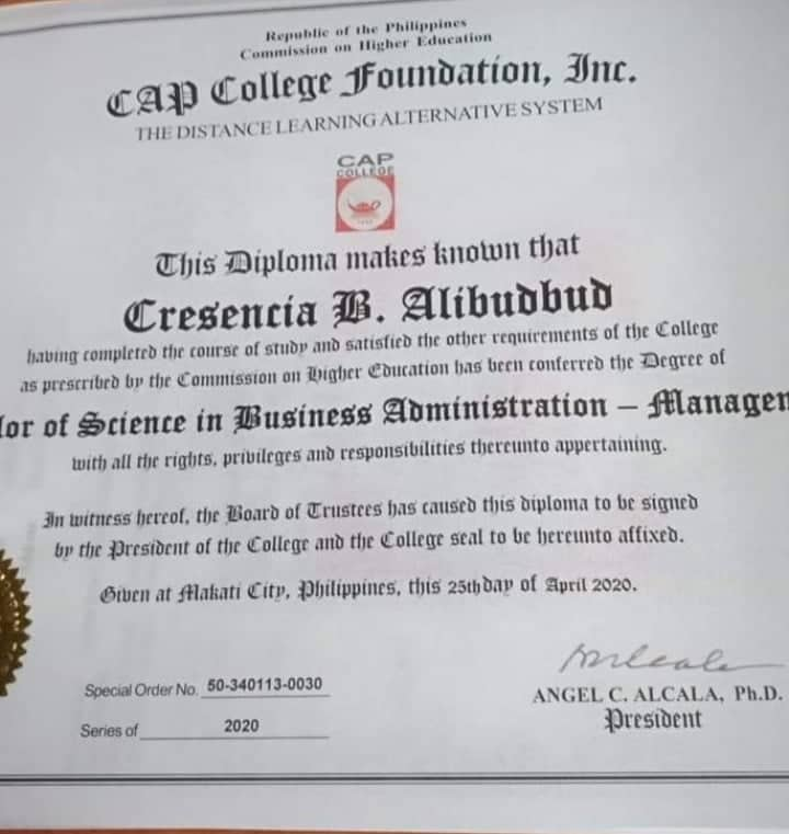 Bachelor of Science in Business Administration -- Management