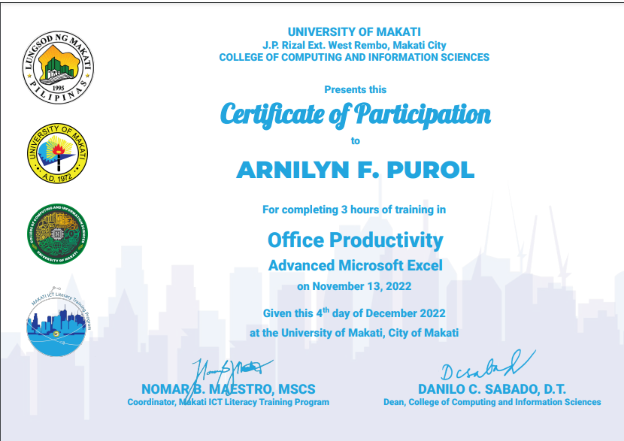 Office Productivity Advanced Microsoft Excel