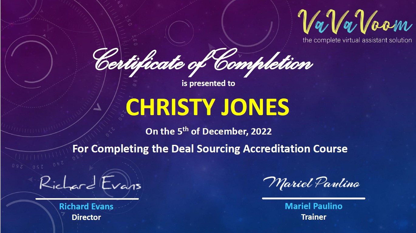 Deal Sourcing Accreditation Course (Real Estate - UK)