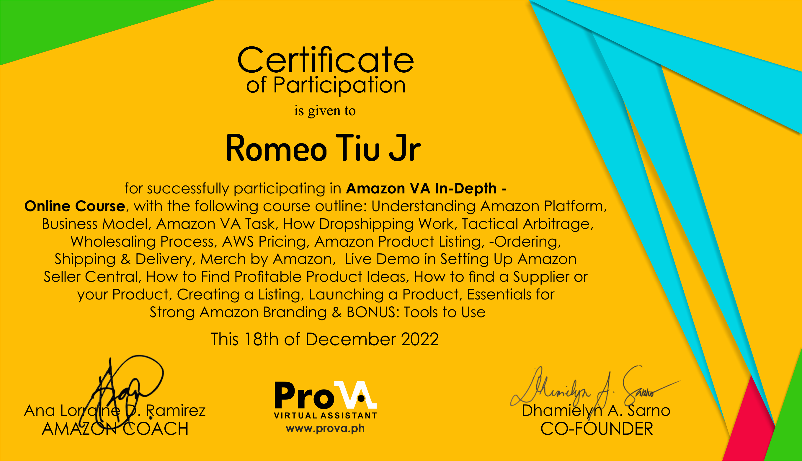 Amazon VA Online Course