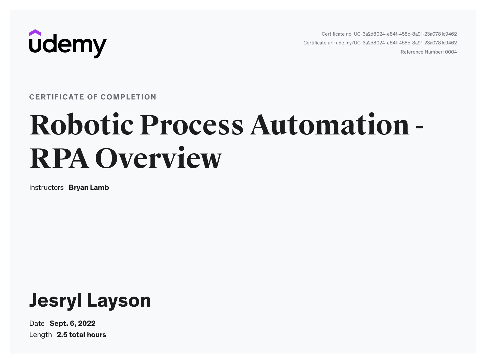 Robotics Process Automation