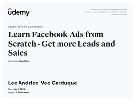 Udemy Facebook Ads