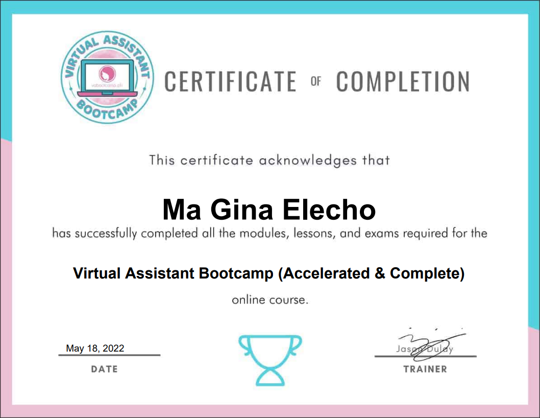 Virtual Assistant Bootcamp