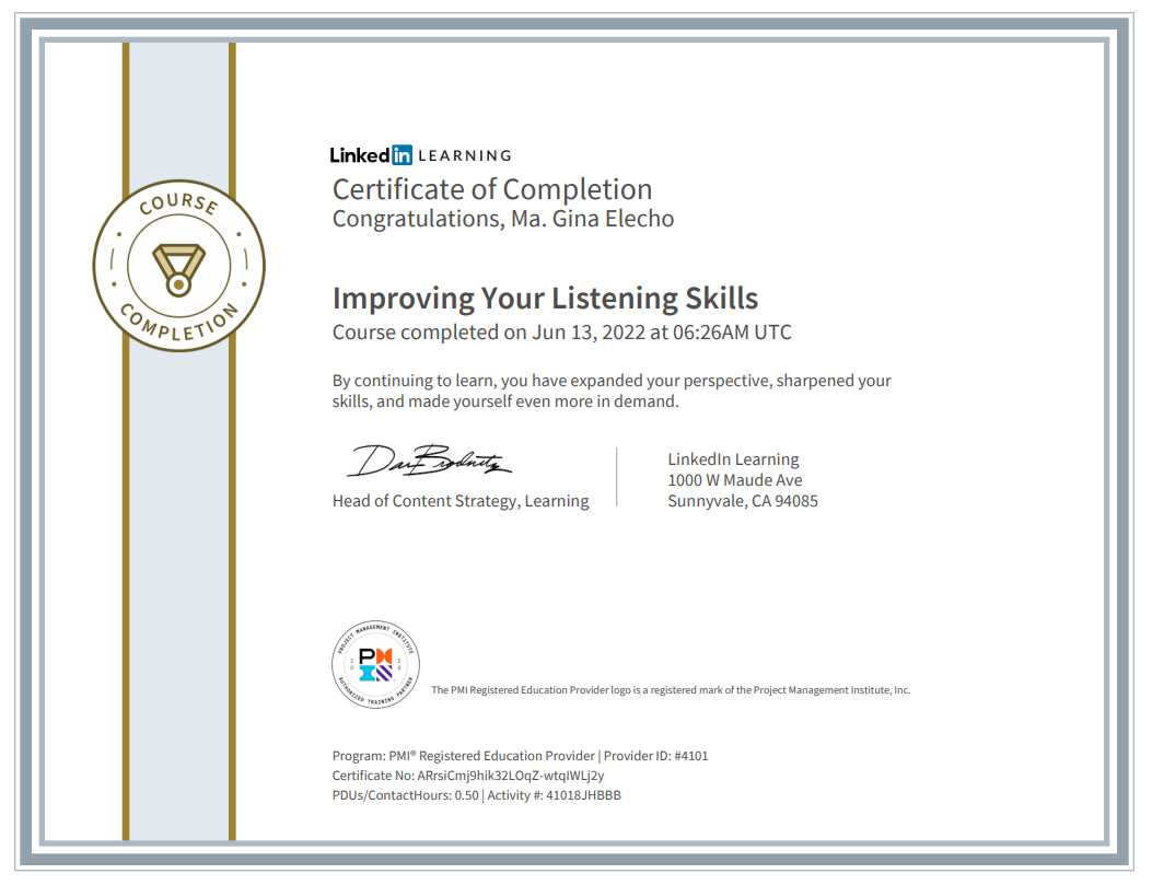 Improving your Listening Skills