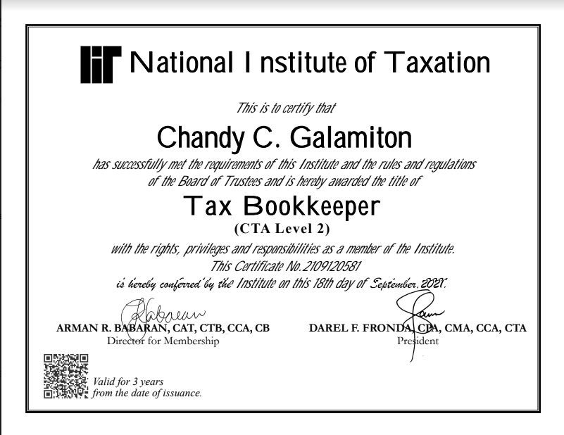 Tax Bookkeeper