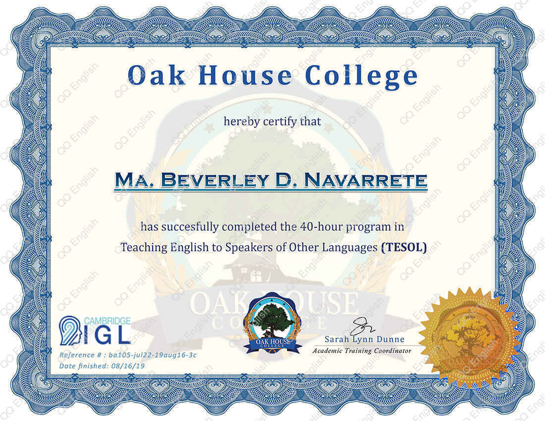 TESOL Certificate