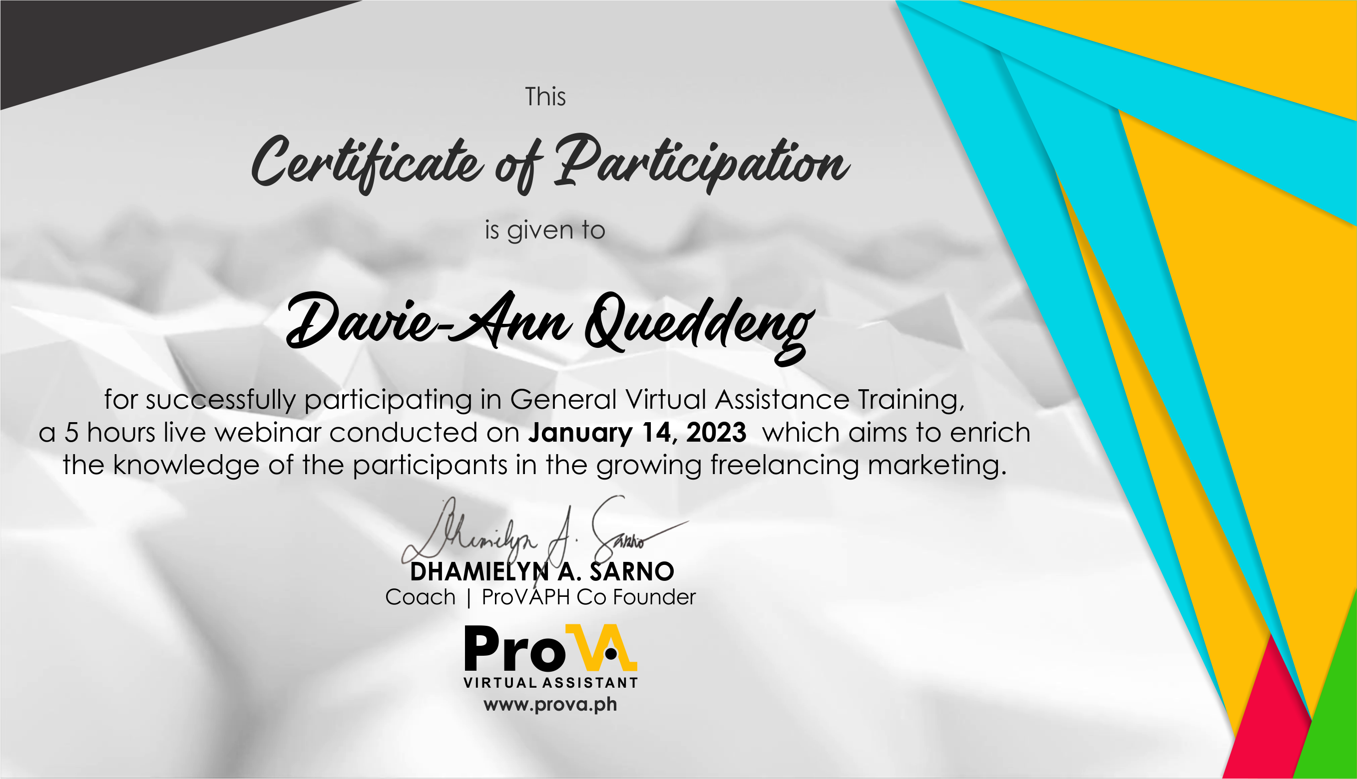 GENERAL VIRTUAL ASSISTANT