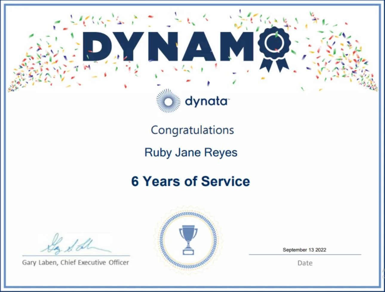 Certificate of Service