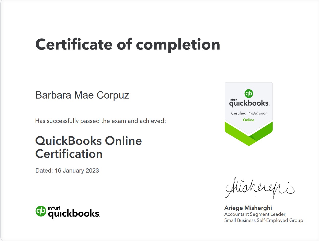 QuickBooks Pro Advisor