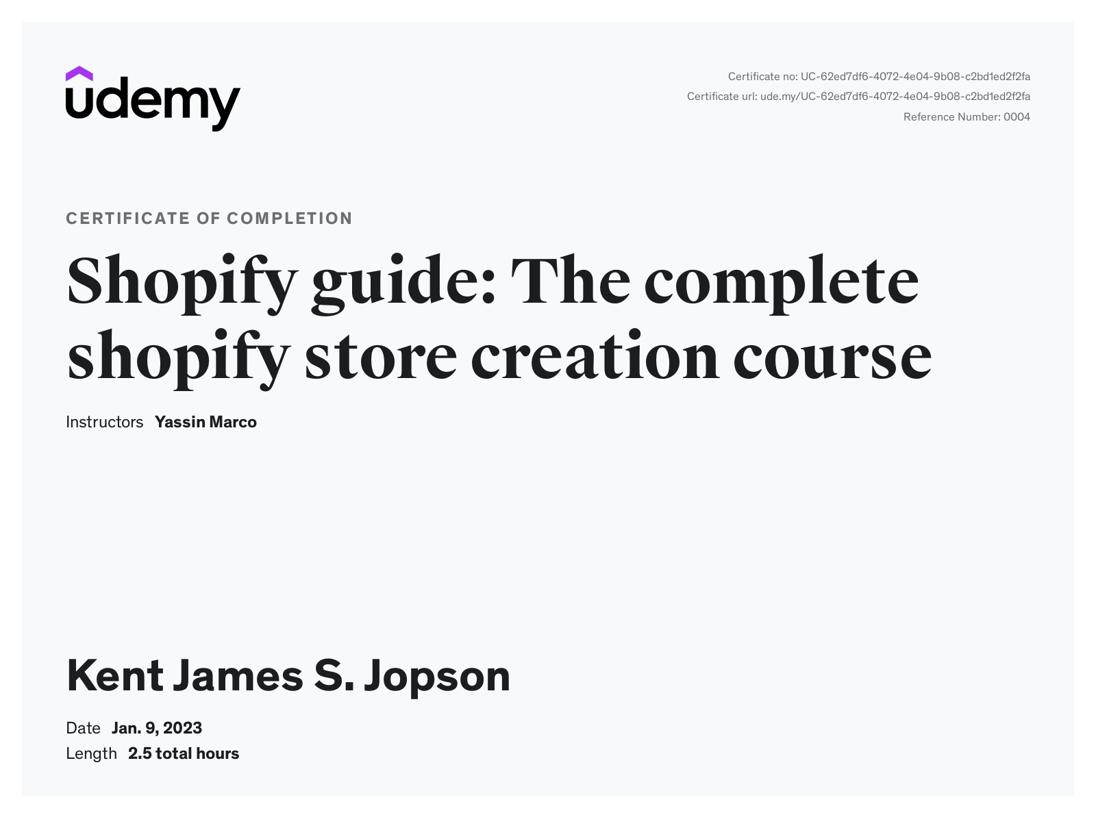 Shopify: The Complete Shopify Store Creation Course