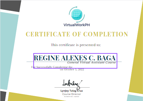 General Virtual Assistant Certificate