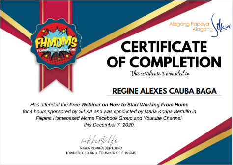 Free Webinar on How to Start Working From Home Certificate