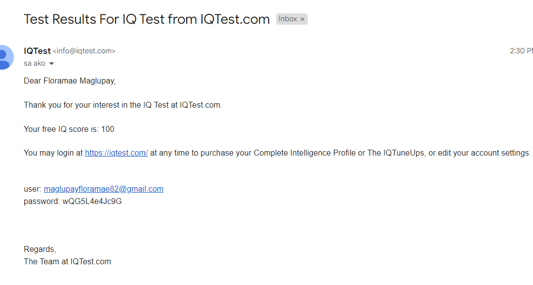 Online IQ Test