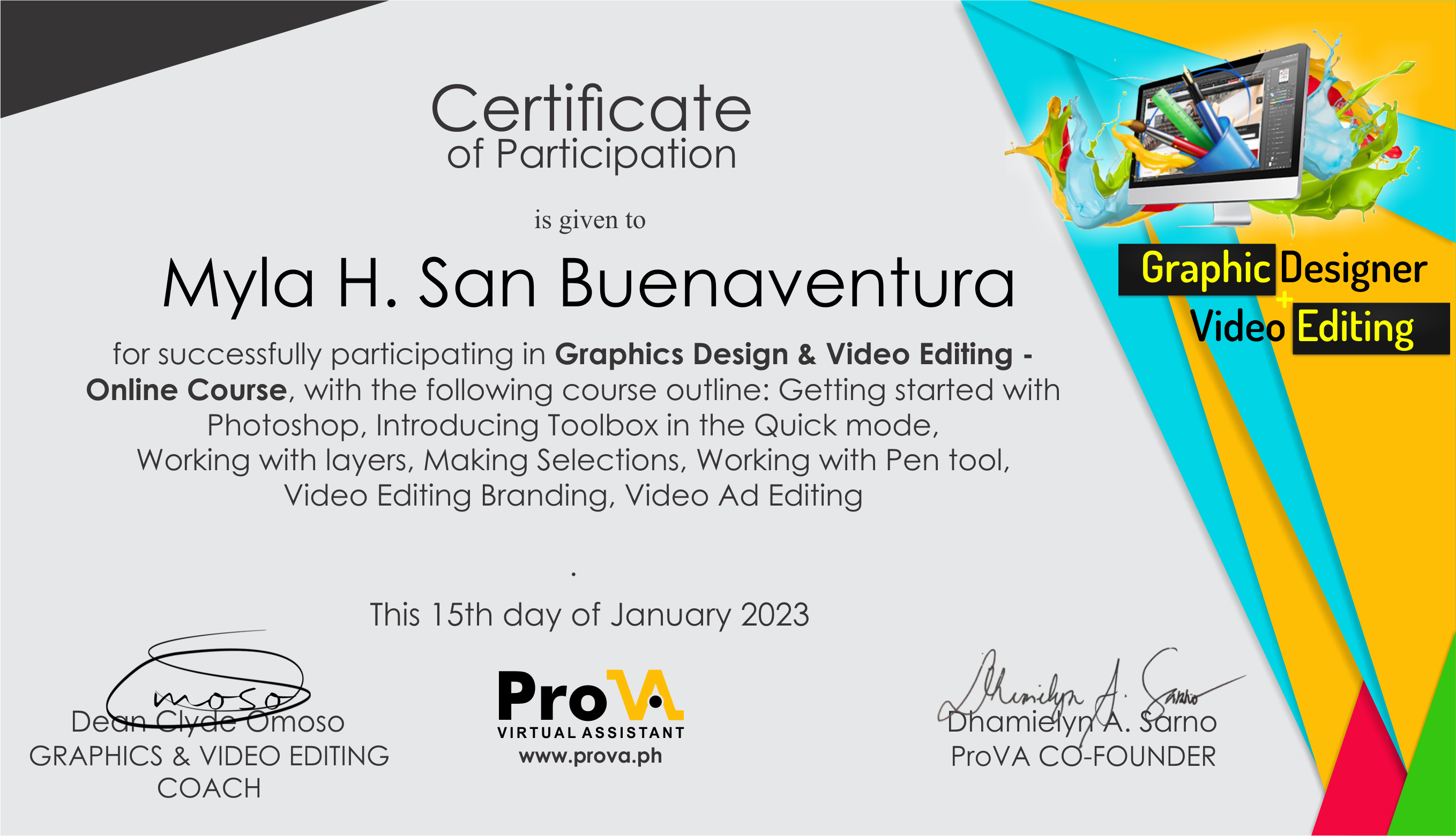 Graphic Designer & Video Editor
