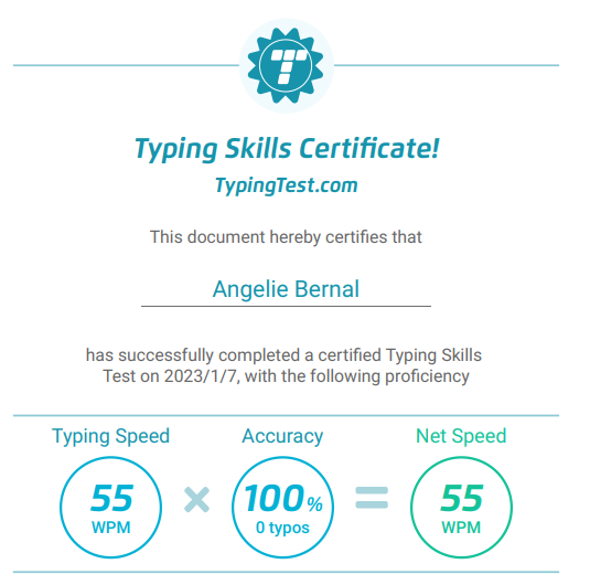 Typing test