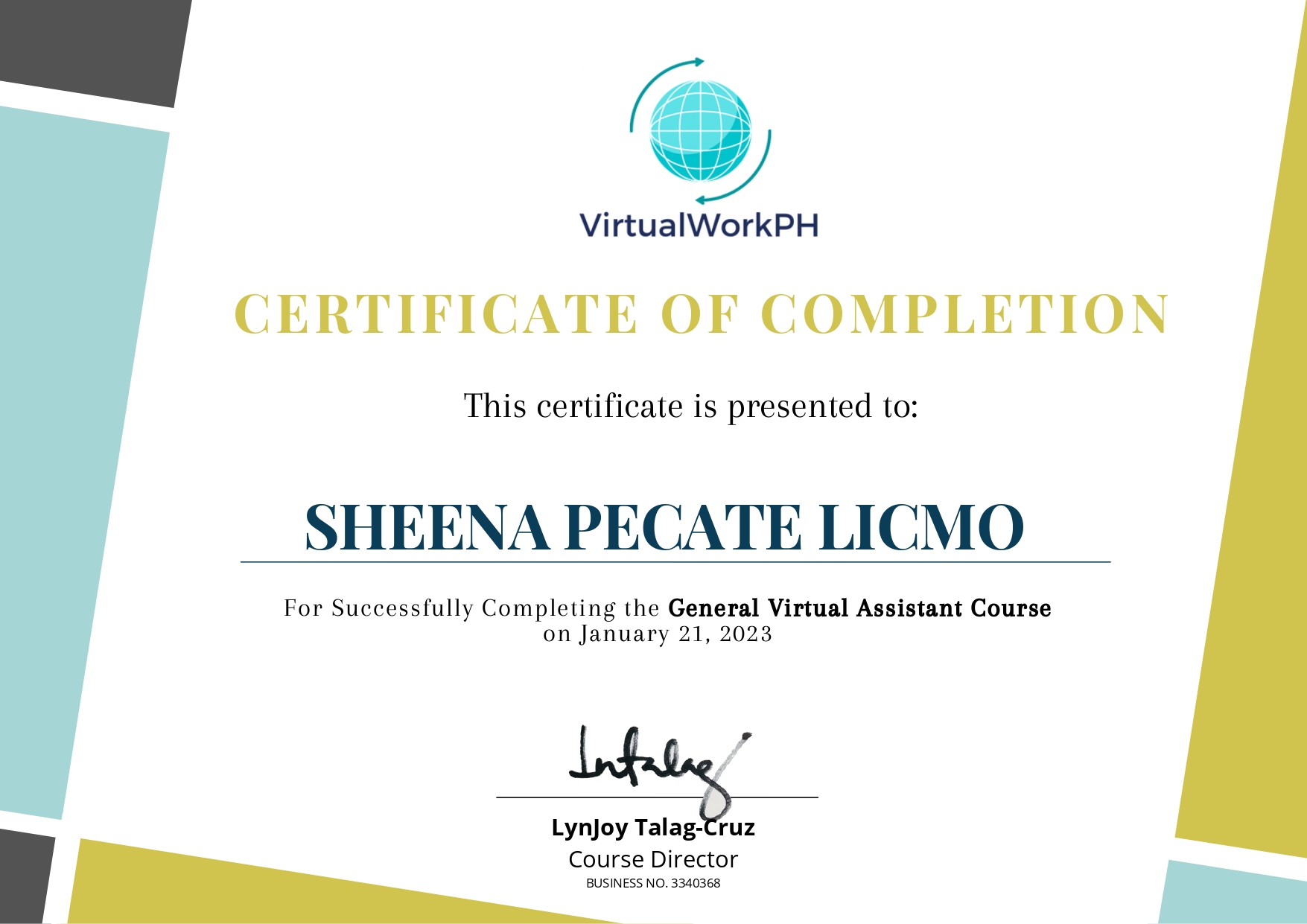 VirtualWorkPH GVA Course