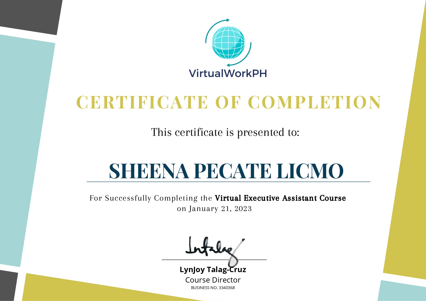 VirtualWorkPH VEA Course