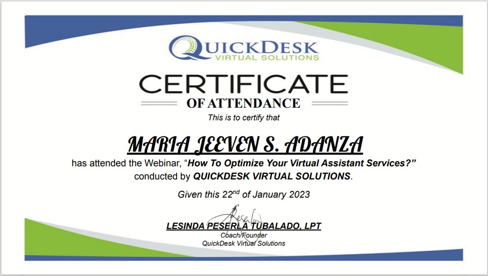 Quickdesk Virtual Solutions “How To Optimize Your Virtual Assistant Services?”