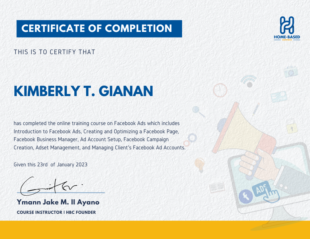 Facebook Ads Certificate