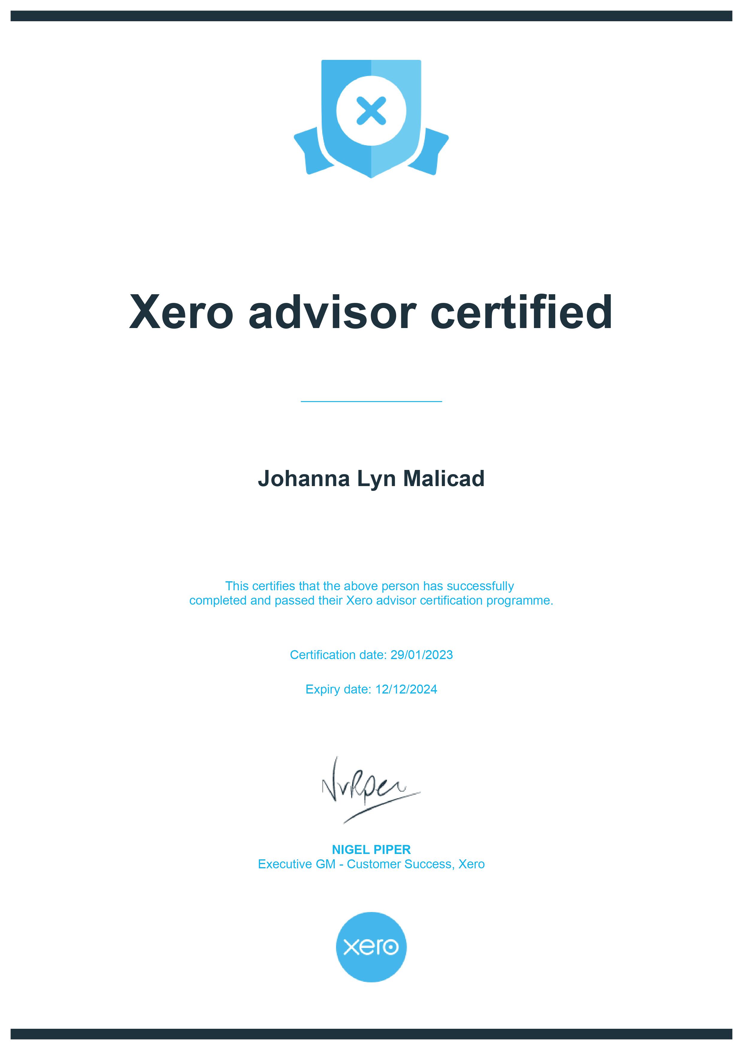 XERO ADVISOR