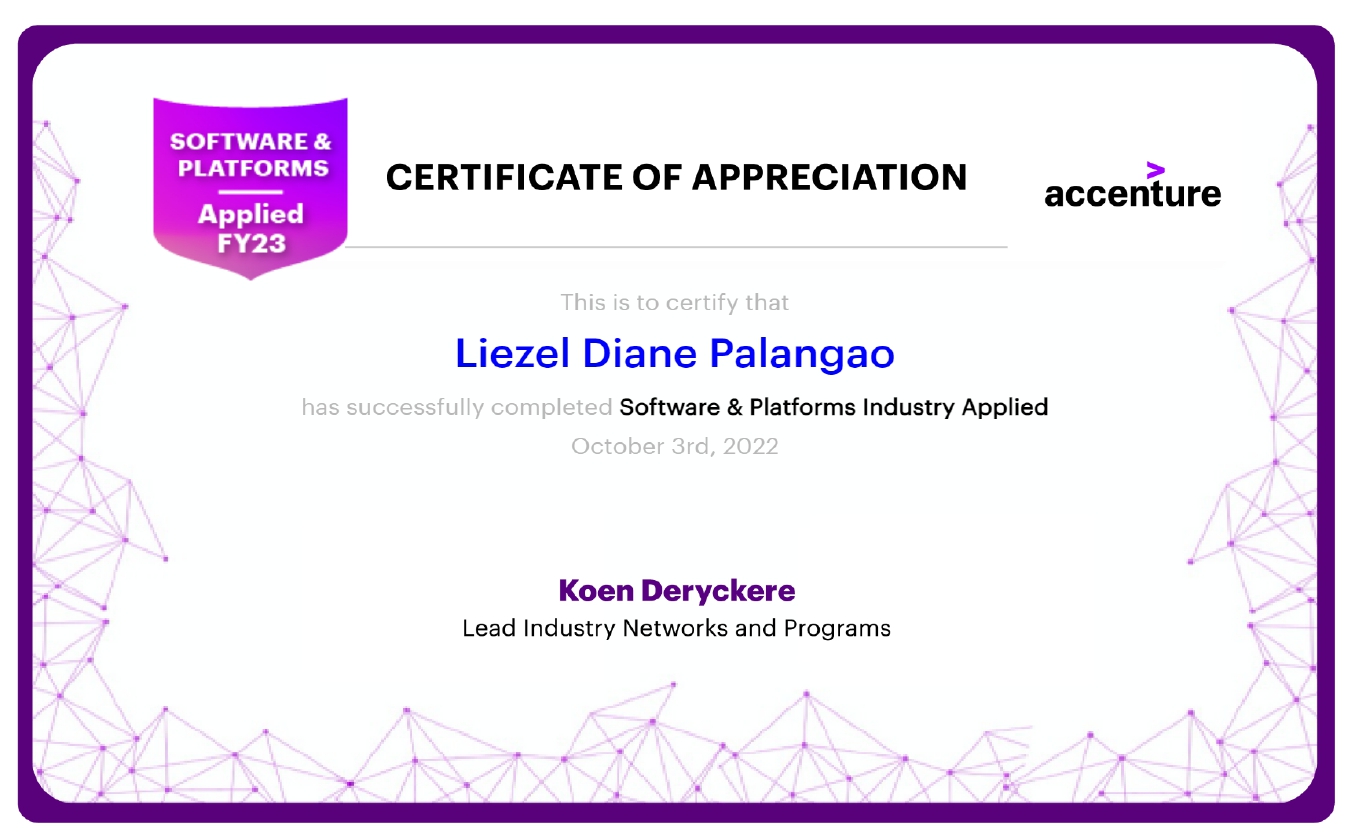 Software & Platforms Certificate