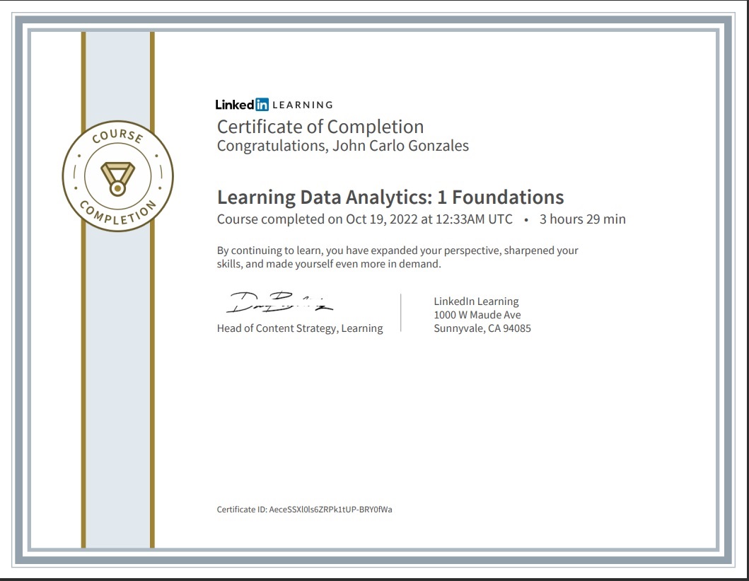 Data Analytics Foundation