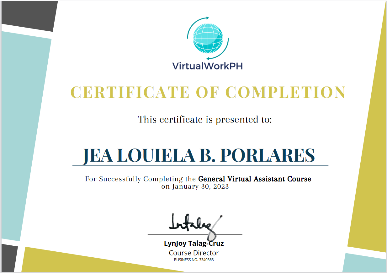 General Virtual Assistant Course