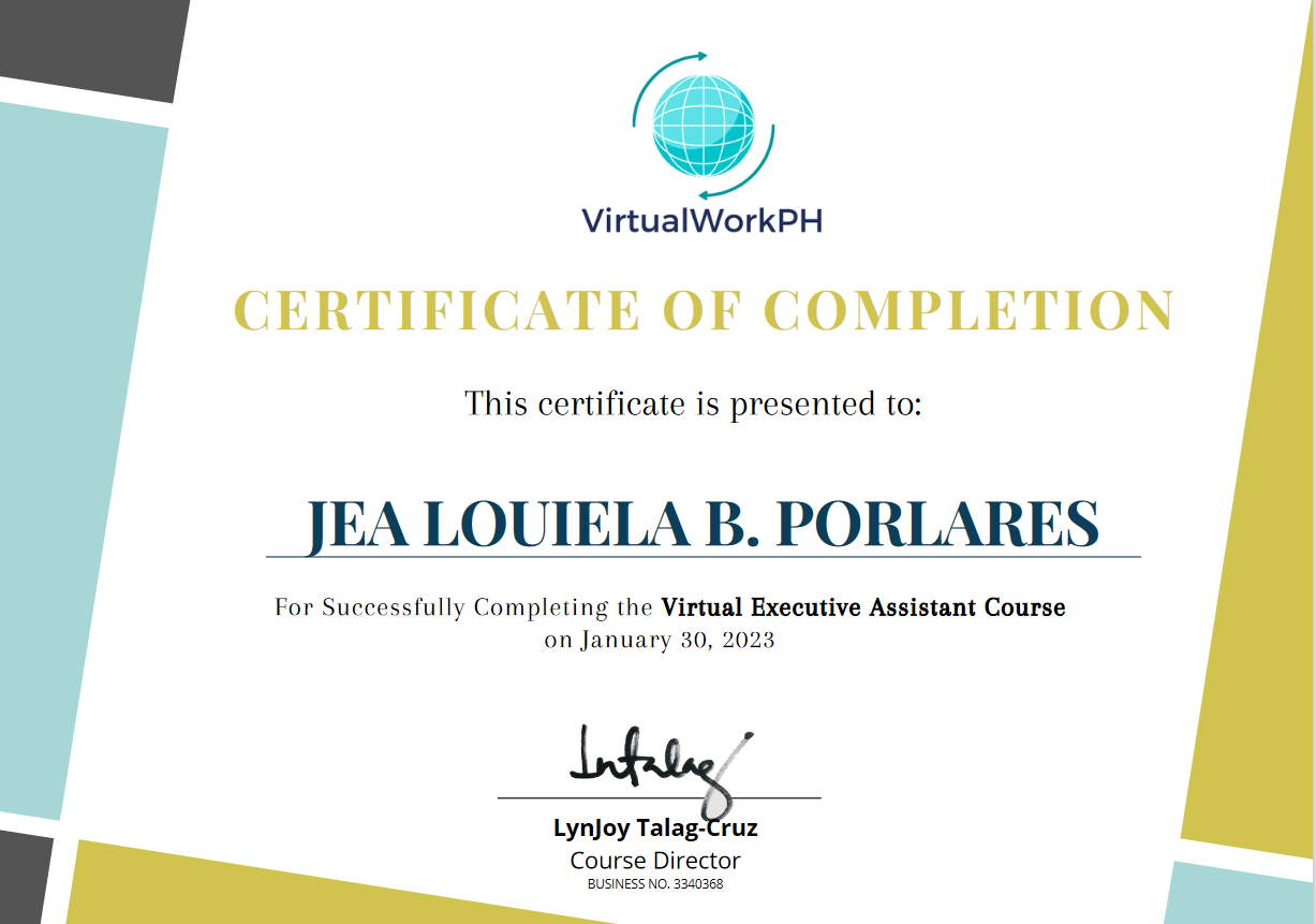 Virtual Executive Assistant Course