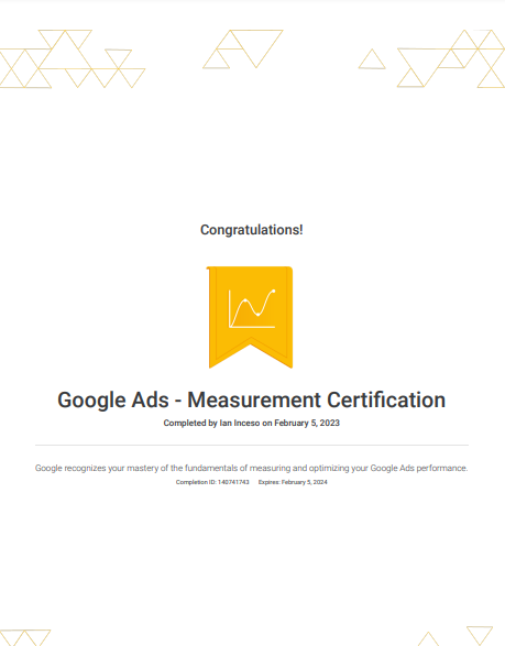 Google Ads - Measurement Certification