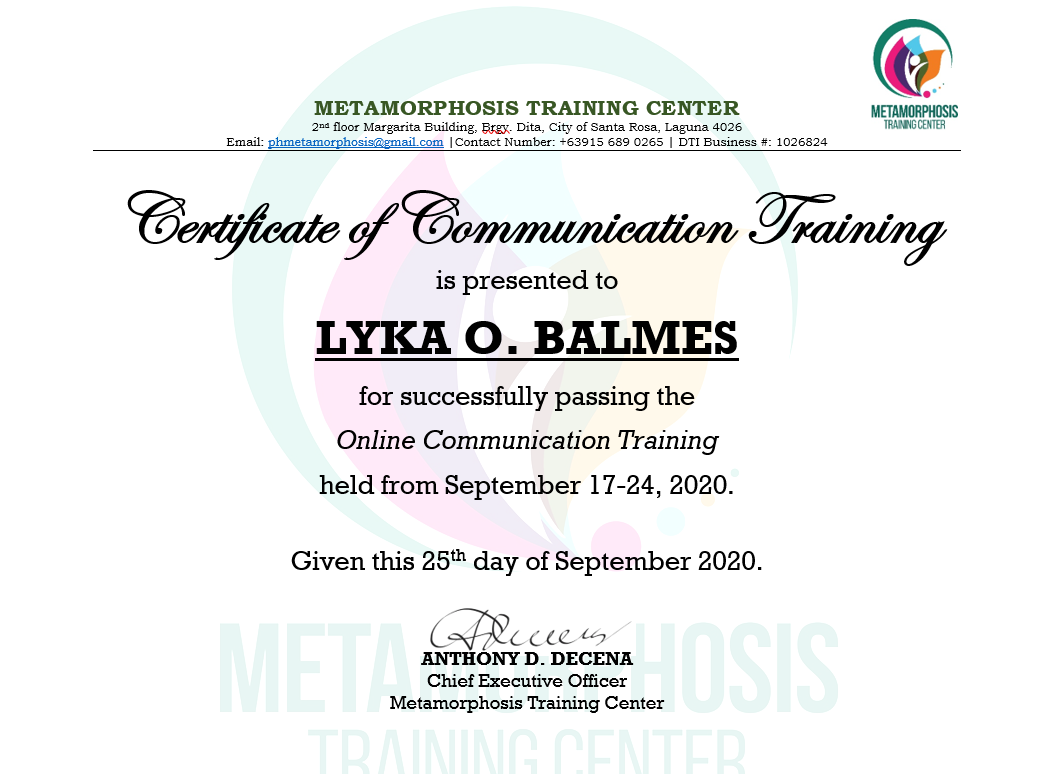 Communication Training