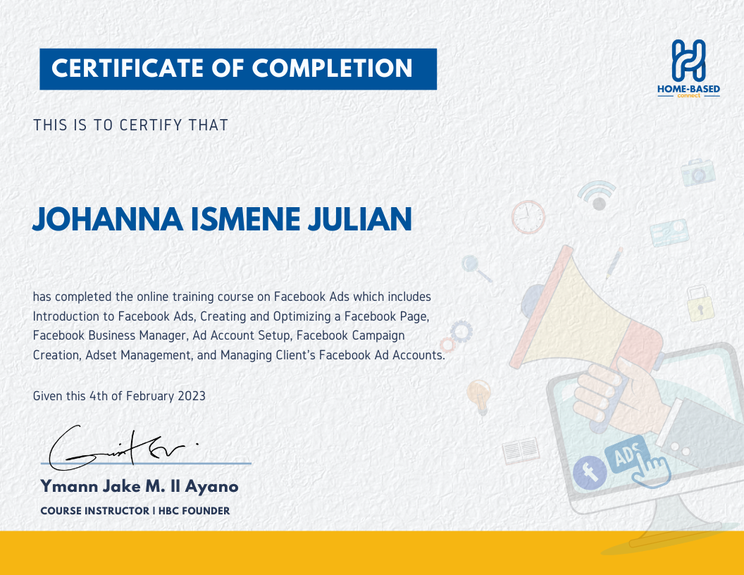 HOME-BASED CONNECT: Facebook Ads