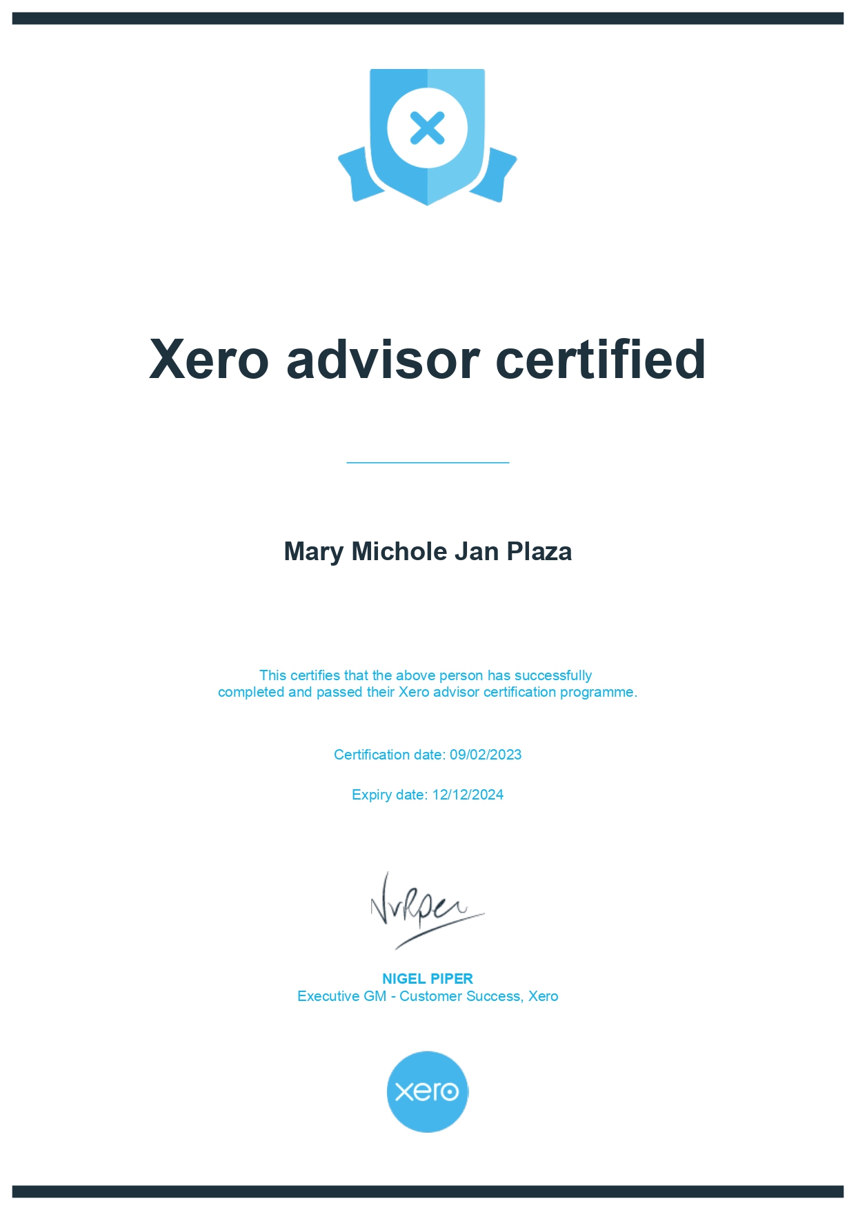 XERO Advisor Certification