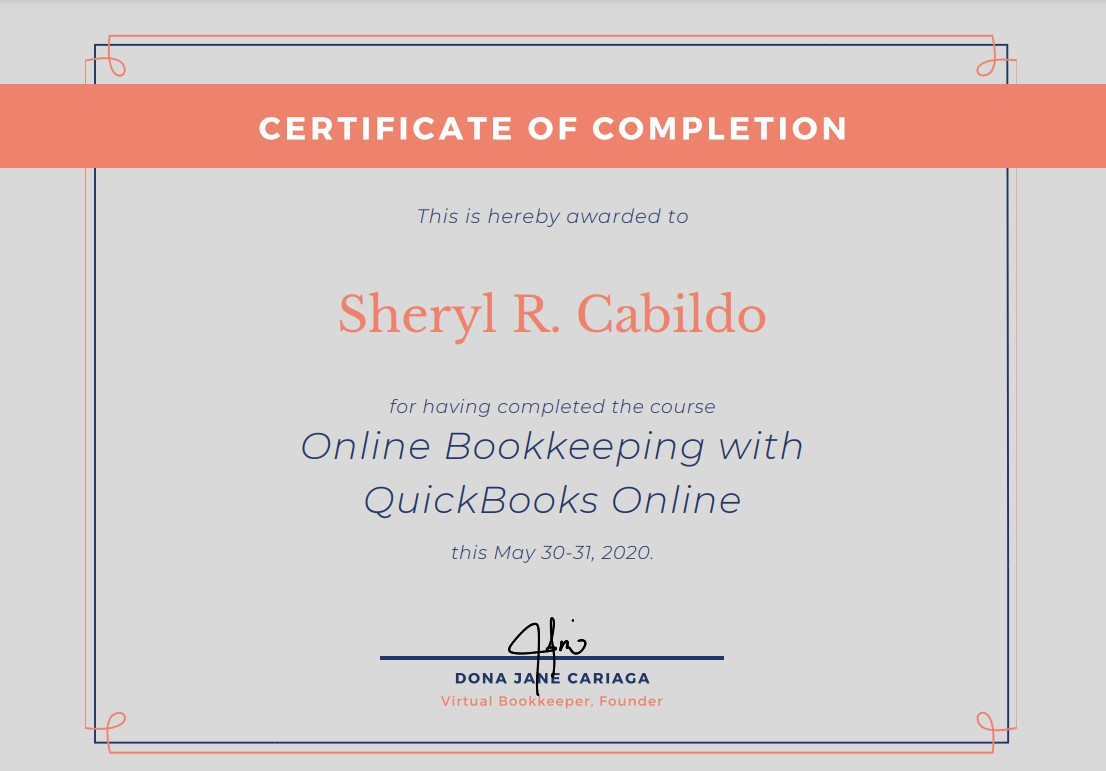 Online Bookkeeping with Quickbooks Online