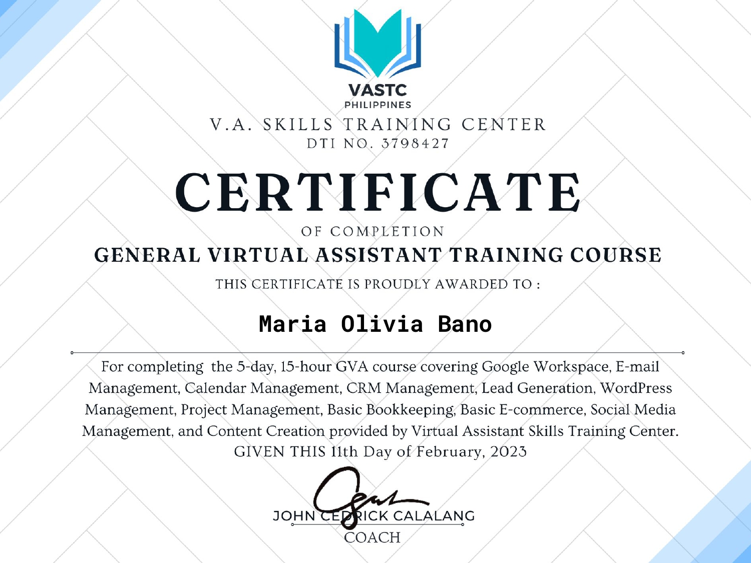 Virtual Training