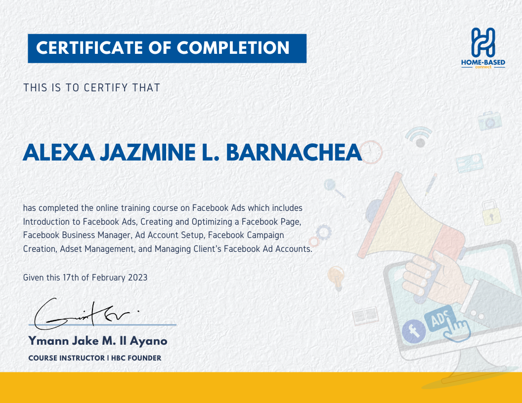Facebook Ads Certificate