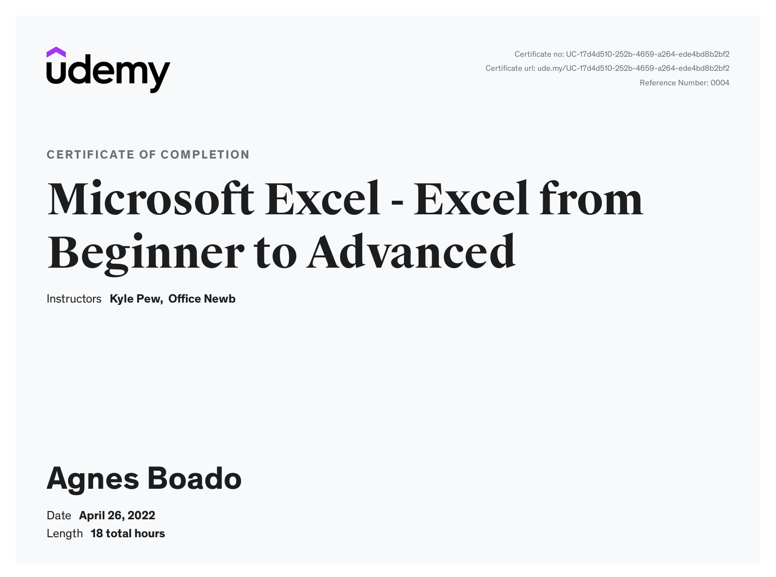 Microsoft Excel Beginner to Advance