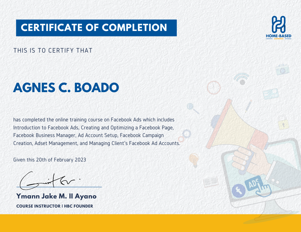 Facebook Ads Certificate