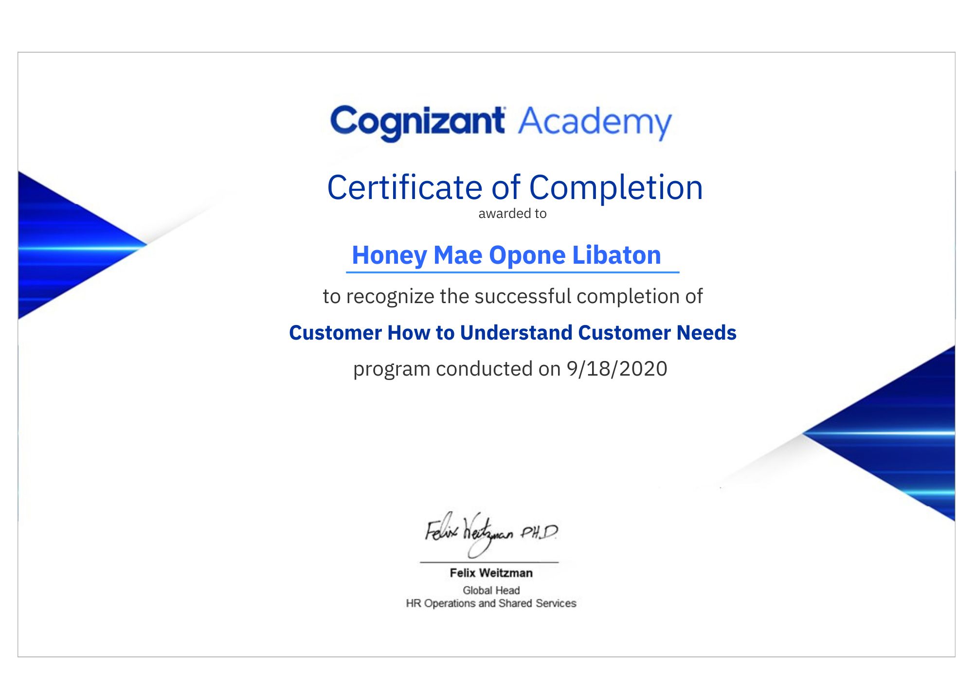 Customer Needs