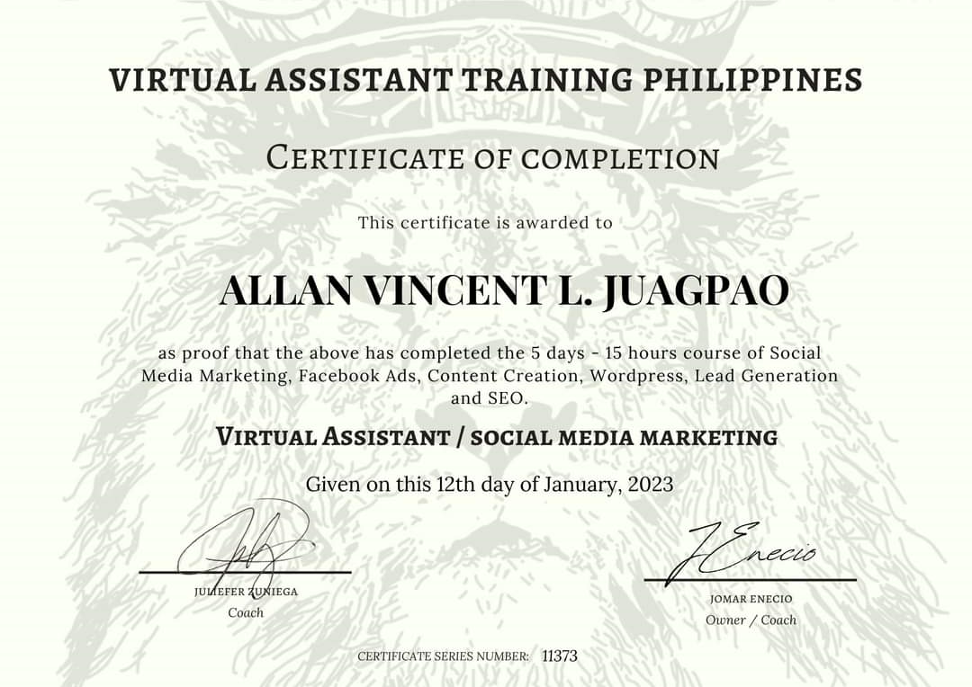 VIRTUAL ASSISTANT / SOCIAL MEDIA MARKETING   - VATP